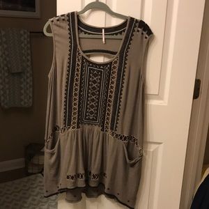 Free People Gray Tunic